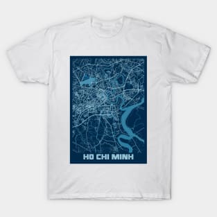 Ho Chi Minh - Vietnam Peace City Map T-Shirt